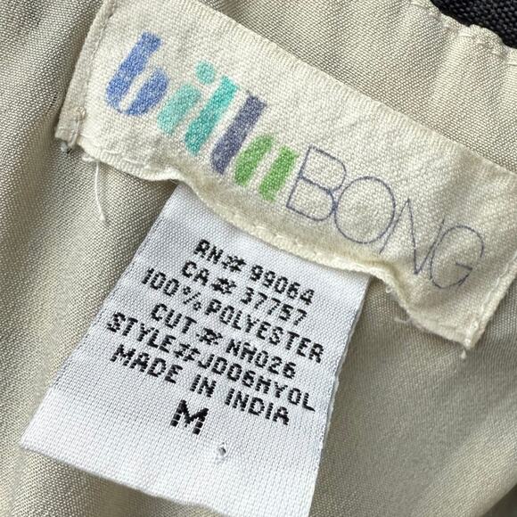 Billabong Cream & Black Palm Print Skater Style Dress - Picture 4 of 5